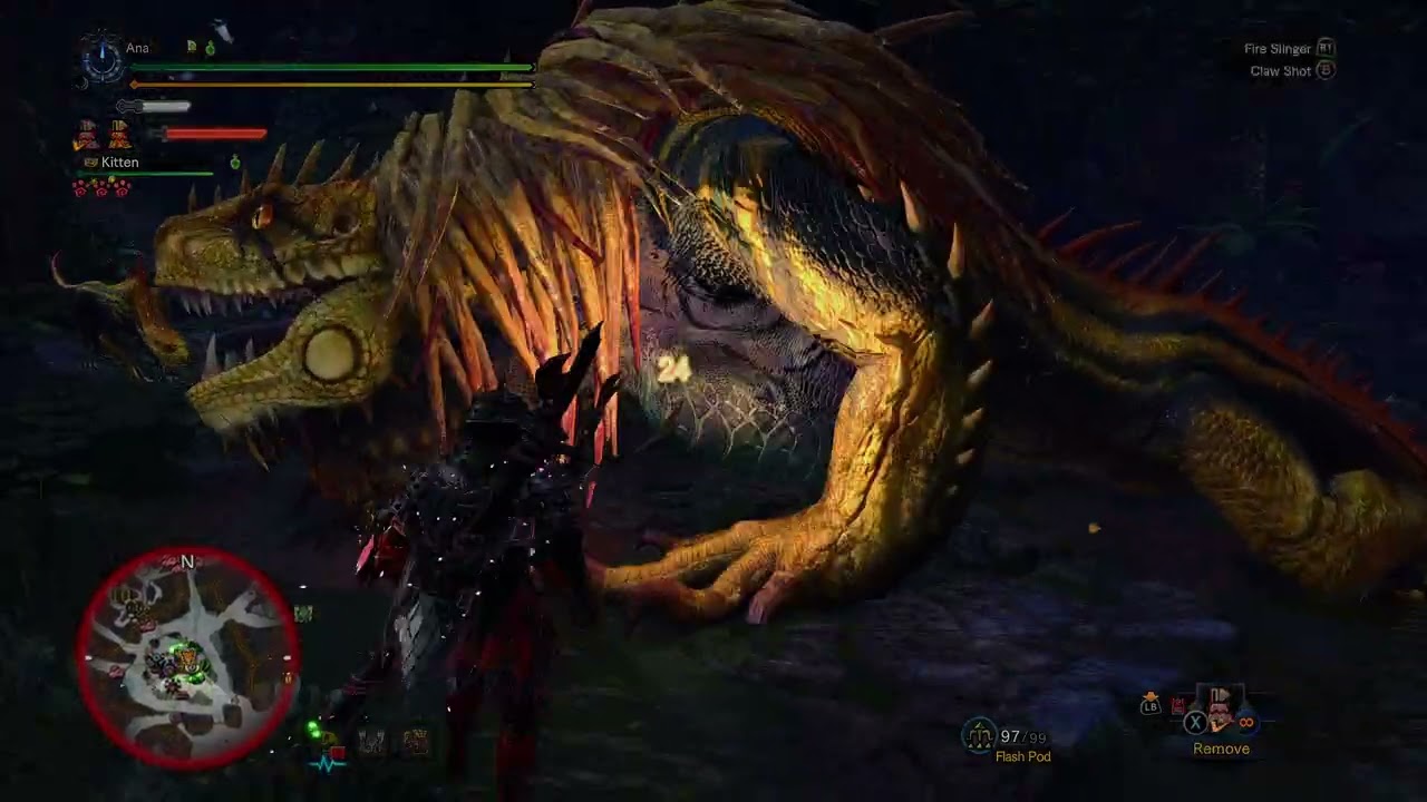 MHWI-PC MODDED MR1 The Great Jagras Returns! 1'41
