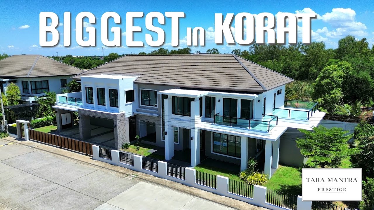 บ้านโครงการที่ใหญ่ที่สุดในโคราช 825 ตรม. ธารามันตรา จอหอ โคราช