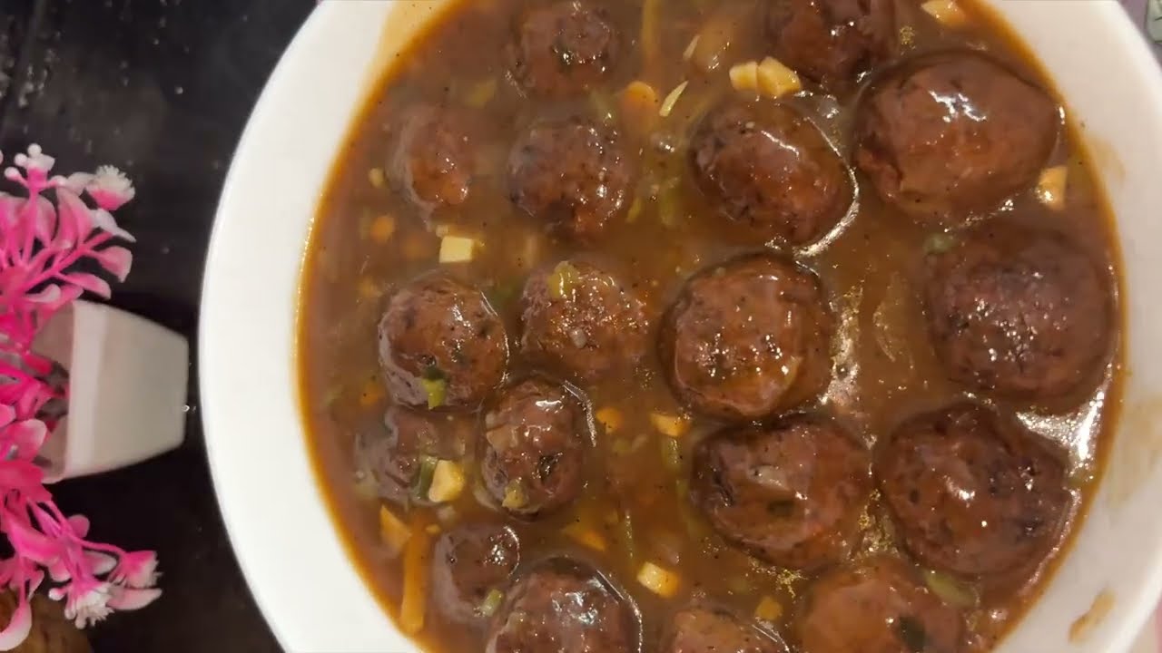 Protien rich soya chunk veg manchurian ❤️