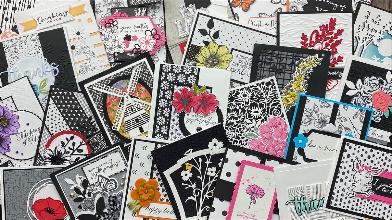 80+ Black & White Cards | The Great Big Card Swap Card Showcase: March 2023, Part 2