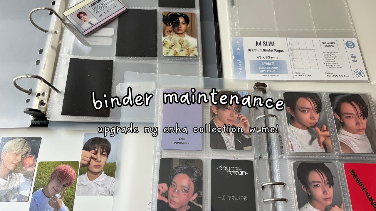Уход за папкой с K-pop альбомами: расширение и восстановление моей коллекции Enhypen Heeseung (+ ...