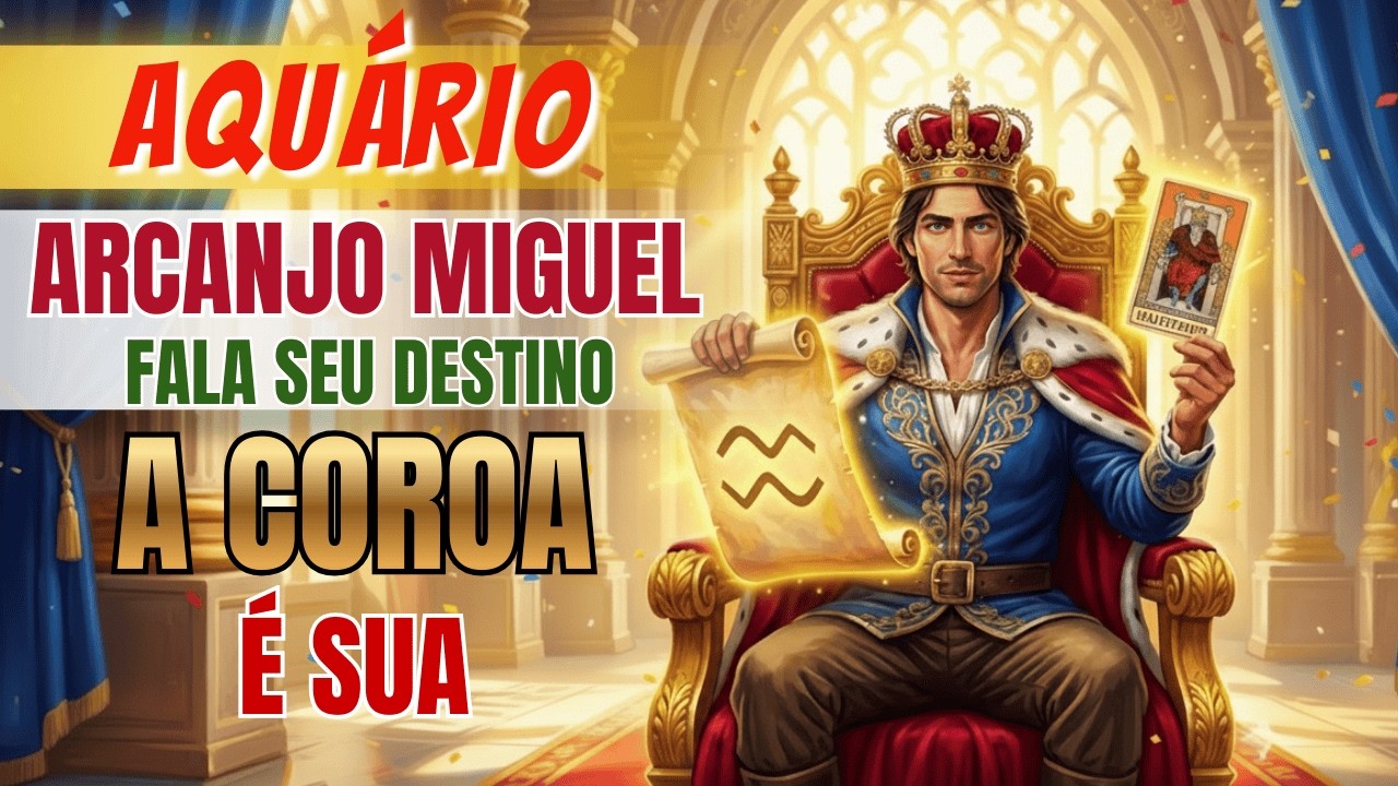 PELO PODER DE DEUS ♒ AQUÁRIO ♒ ARCANJO MIGUEL ANUNCIA SEU DESTINO - SUA COROA ESTÁ ESPERANDO 👑