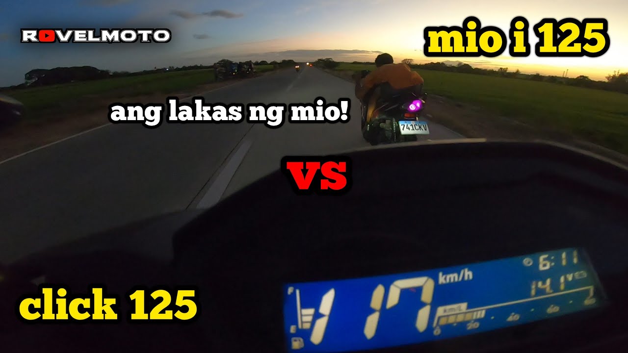 HONDA CLICK 125 VS YAMAHA MIO I 125|DRAG RACE
