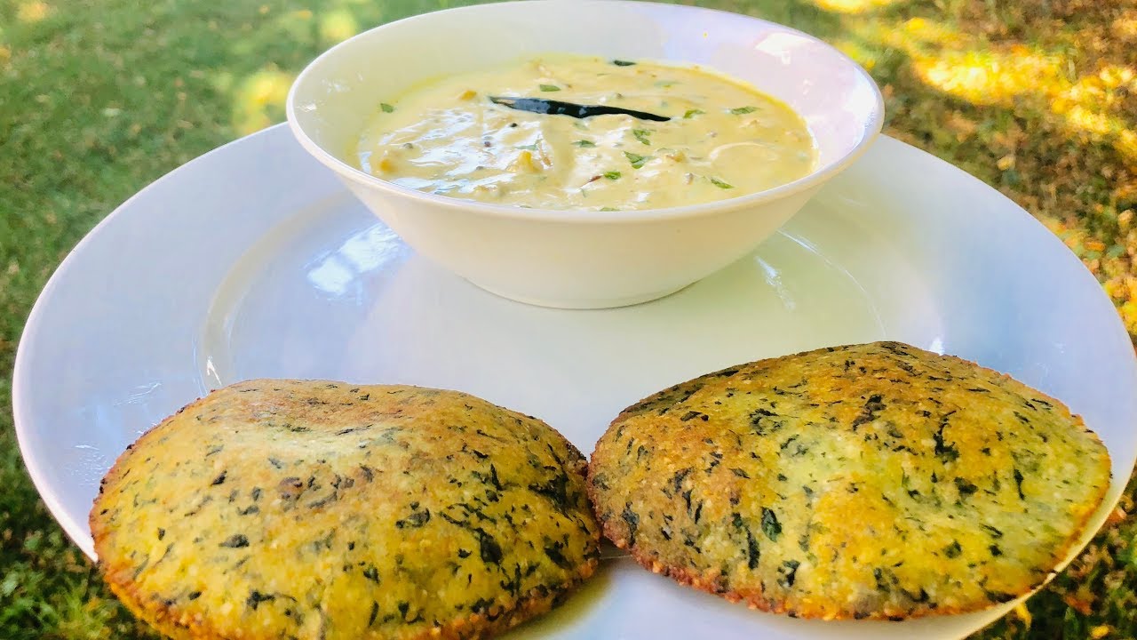 Keto Spinach Puri with Spicy Tadka Yogurt | Keto Puri with Kadhi | Navratri Special | Keto Twist
