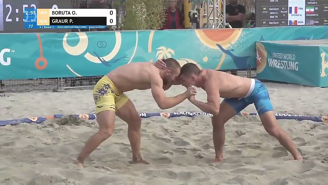 2️⃣ Lupte MD 2025 • GRAUR Pavel MDA • Beach Wrestling World Series 4 Katerini GRE