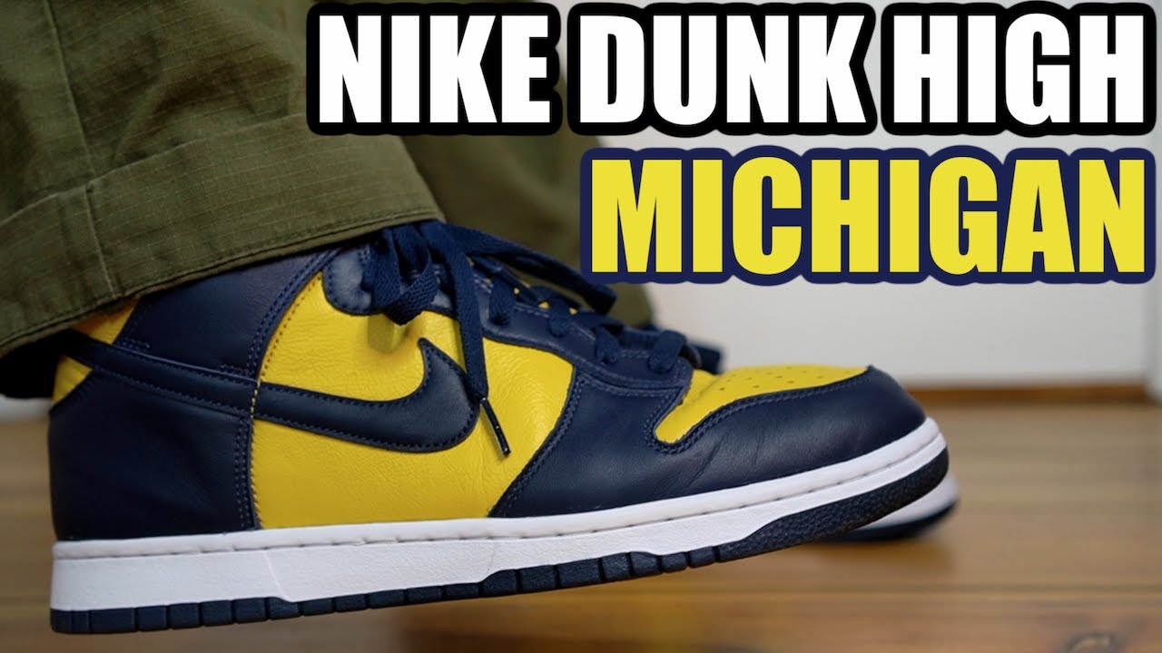 NIKE DUNK HIGH MICHIGAN REVIEW & ON FEET + HOW TO STYLE + RESELL PREDICTIONS& SIZING