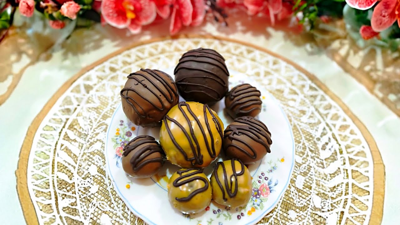 كرات ترافل الشوكولاتة