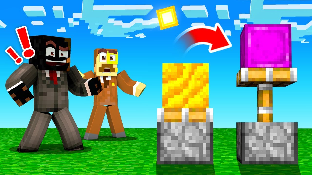Turning HONEY into NETHERITE in Minecraft (op)
