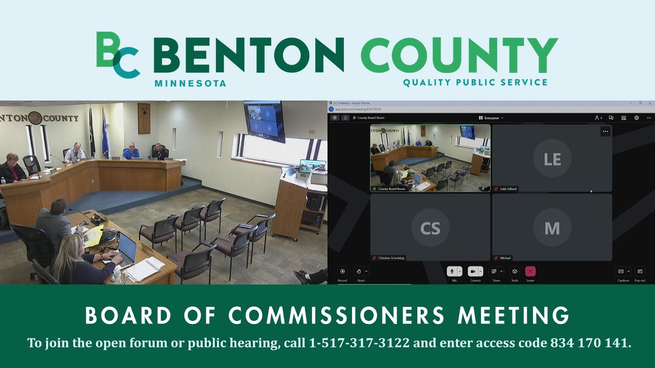 March 3, 2026 Benton County, Minnesota, Regular Board Meeting 9:00 AM