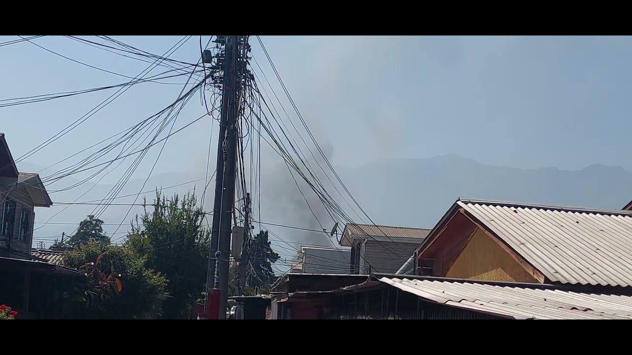 INCENDIO EN ÑUÑOA SECTOR ESTADIO NACIONAL.