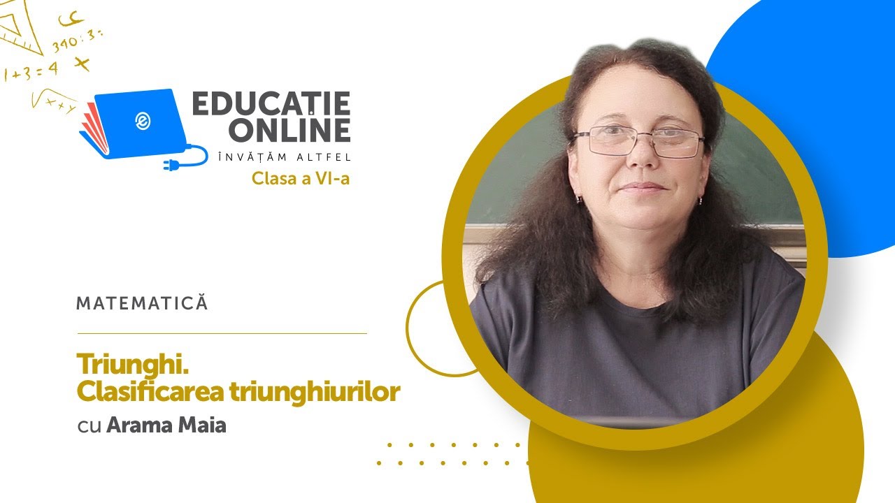 Matematică, clasa a VI-a, Triunghi. Clasificarea triunghiurilor