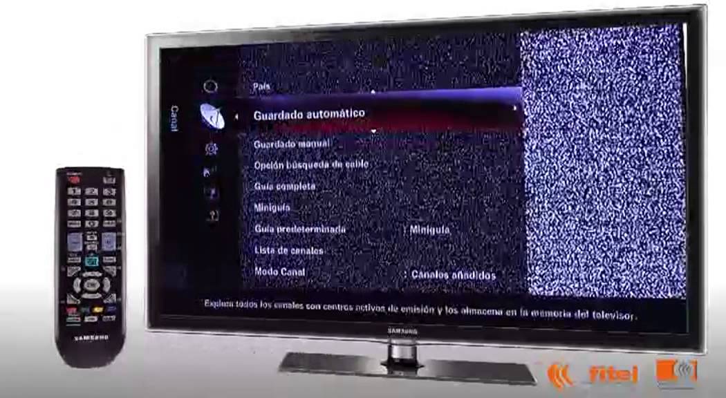 Sintonizaci&oacute;n de televisi&oacute;n marca Samsung para Dfitel TV