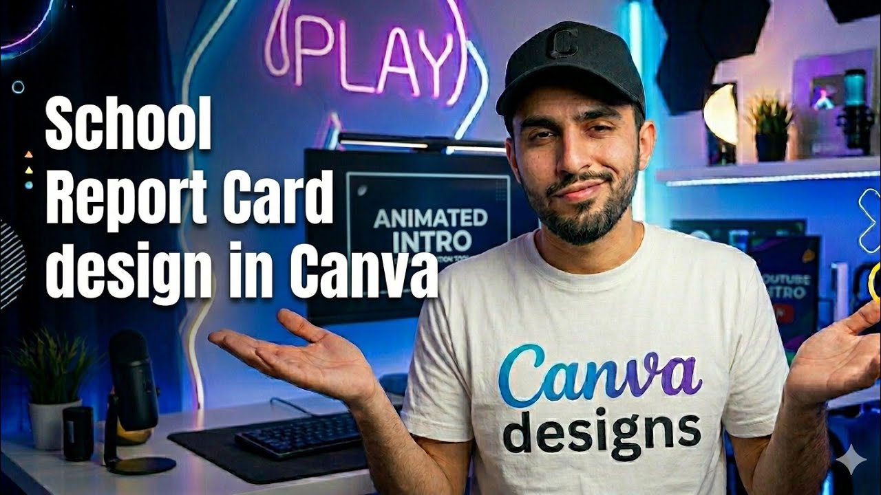 School Report Card design in Canva ✨ Tutorial for beginners 