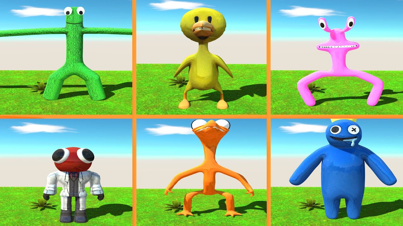 Battle Rainbow Friends - Animal Revolt Battle Simulator