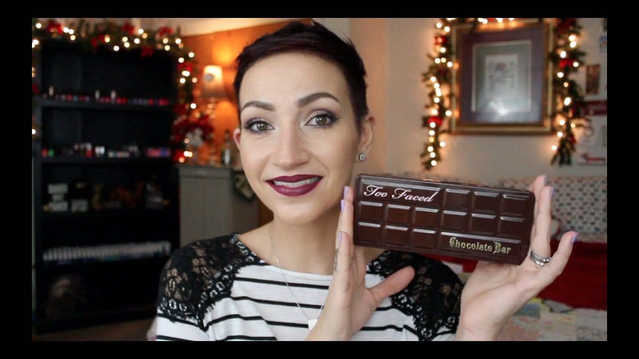 Chit Chat GRWM-Vampy Holiday Makeup! Too Faced Chocolate Bar Palette