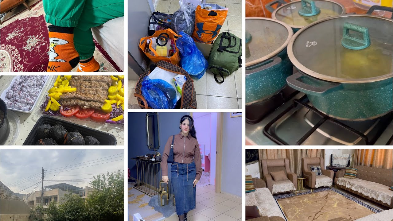 روتين بمكانين مختلفين❤️ بعد الزياره وراح ننفجر من الاكل😵‍💫الضاهر ارتاحيتلكم كلش هواي 😪
