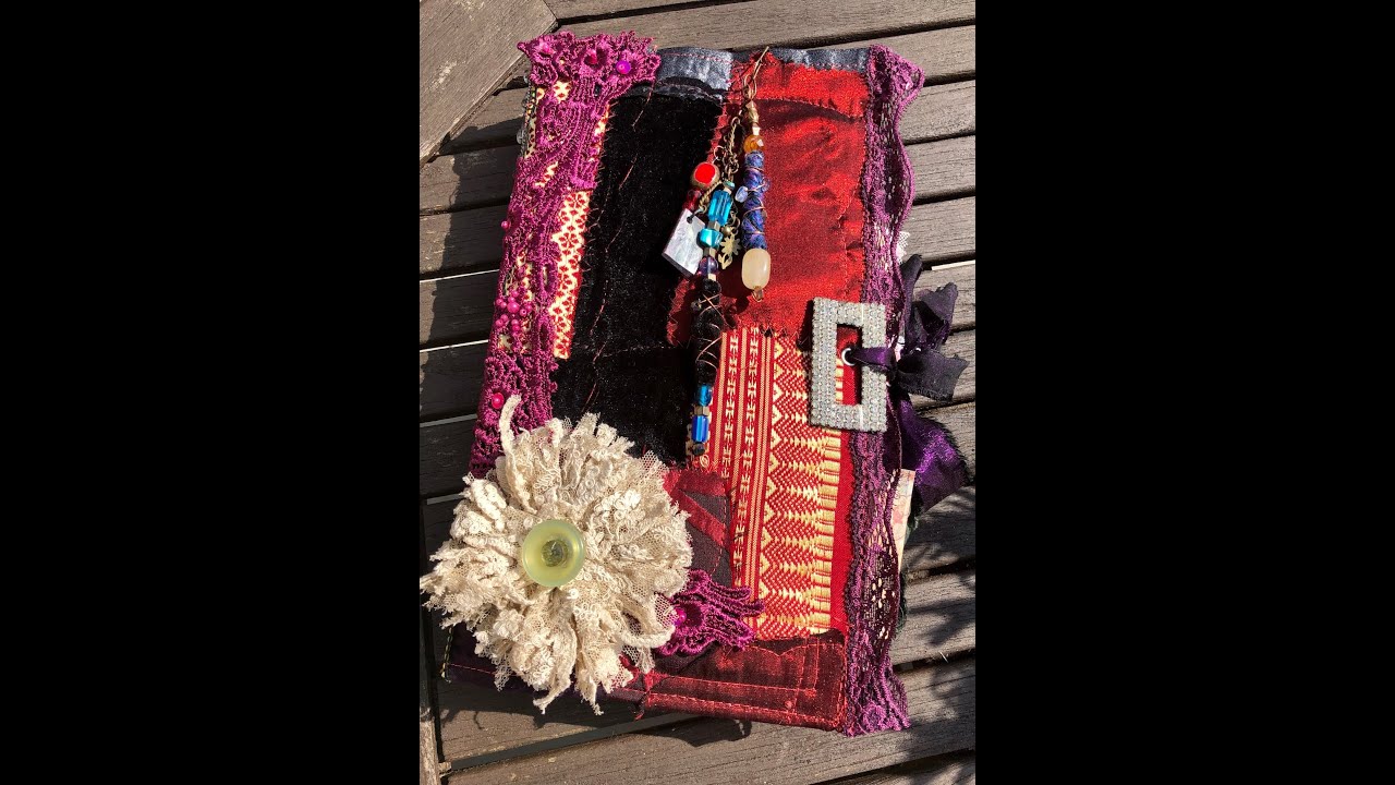 Luxury Fabric Handmade Junk Journal #junkjournal #fabricjournal #journal