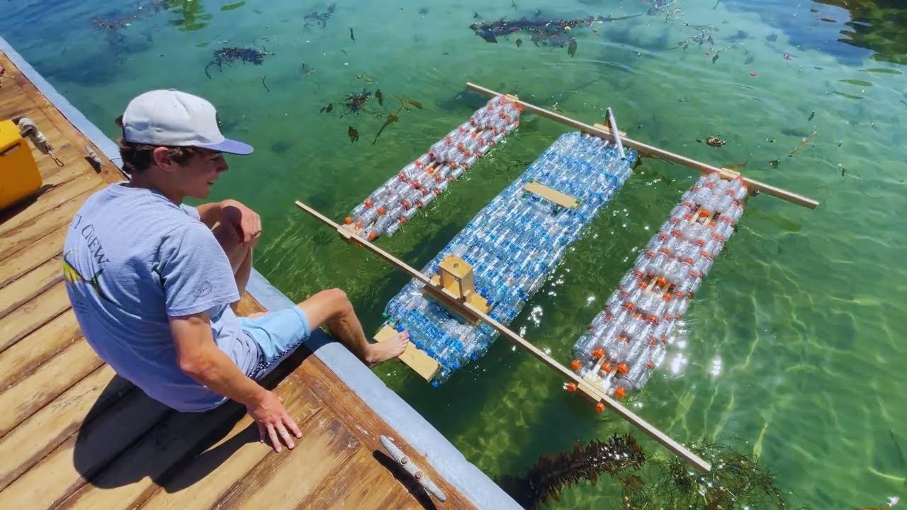 I Made A Boat Out of Water Bottles