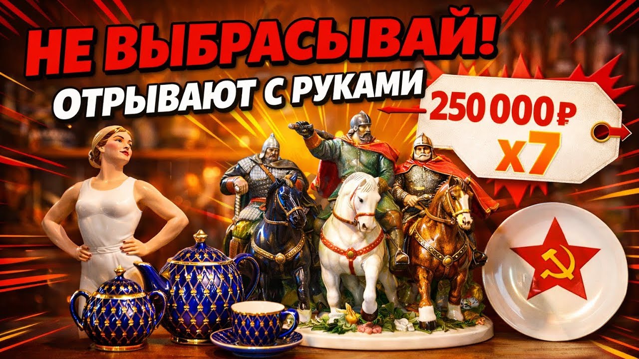 7 САМЫХ ДОРОГИХ советских СЕРВИЗОВ и СТАТУЭТОК. Какие из них есть у тебя?