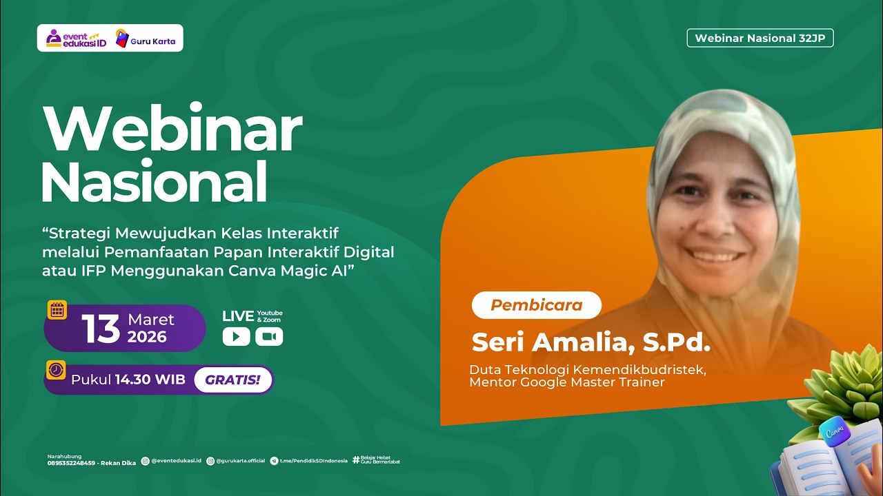 H2: Webinar Mewujudkan Kelas Interaktif melalui Pemanfaatan Papan Interaktif Digital IFP Canva AI