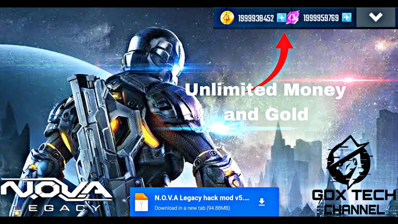 How to download Nova legacy mod apk || 100% working with Multiplayer || unlimited coins and crystals