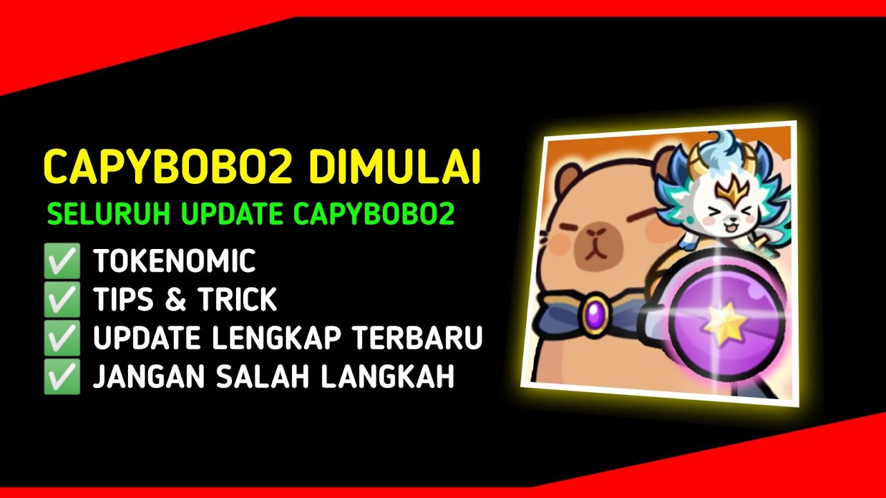 AIRDROP TELEGRAM LISTING !!! Capybobo2 sudah rilis resmi & Informasi lengkapnya