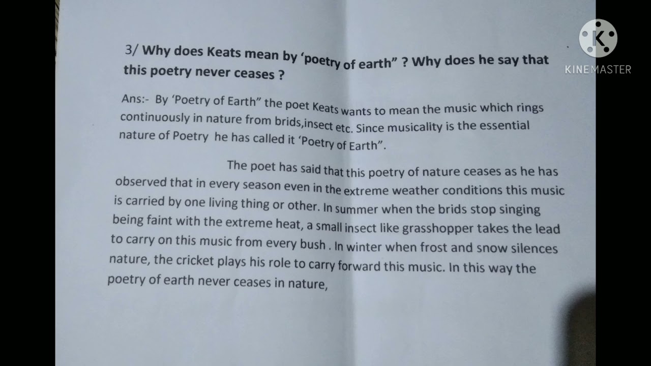 Class..12..English..suggestion..The..poetry...of..Earth@2021