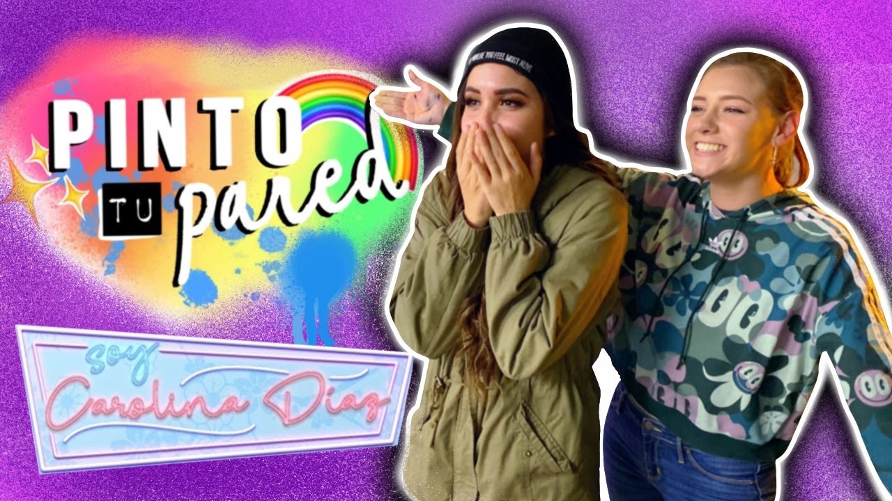 PINTE LA PARED DE CARO DÍAZ!!! 🌈☺️💕 Dani Hoyos