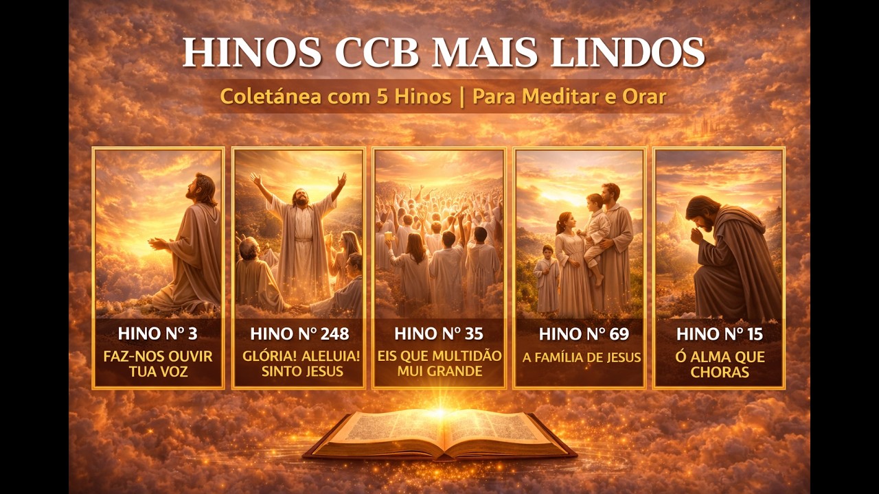 Hinos CCB | 5 Hinos de Consolo e Força em Deus (3, 248, 35, 69, 15)