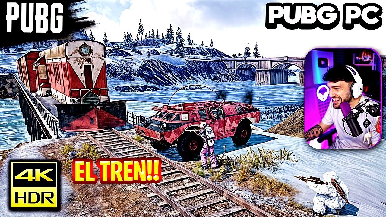 PUBG PC pero NOS PISA el TREN en un RETO de $200 😨 Estos GRAFICOS al MÁXIMO se ven BRUTALES