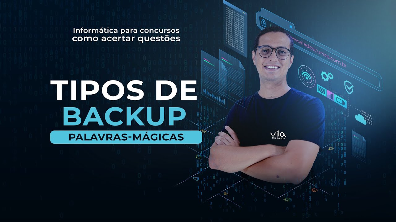 Informática concursos - Tipos de Backup - qual a diferença... Professor Danilo Vilanova #oPior