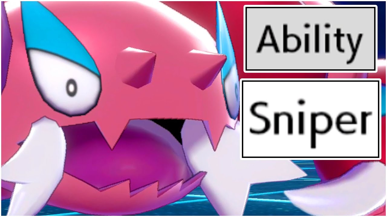 POKEMON SNIPER ABILITY TEAM! Drapion Moveset Critical Hit