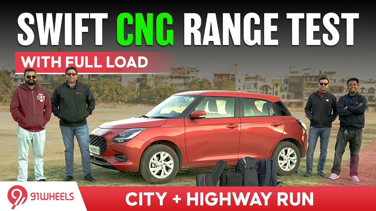 Maruti Swift CNG Range Test with full load || Plus multiple people review || Best CNG Hatchback?