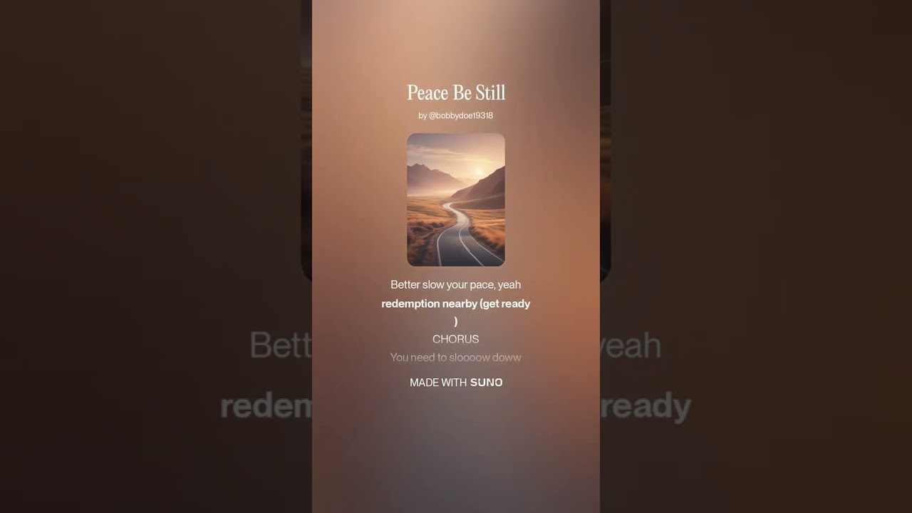 Peace Be Still