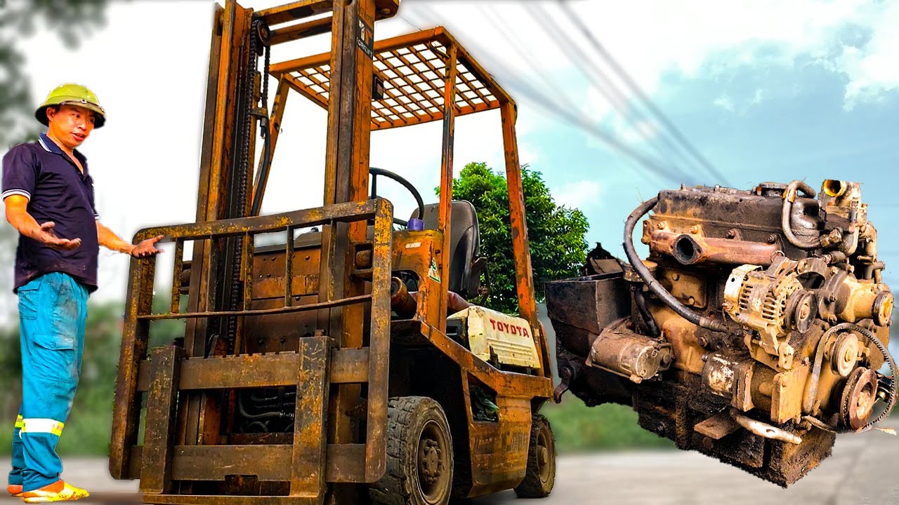Turning a Dead Forklift Engine Into a Beast: Full Restoration Process!