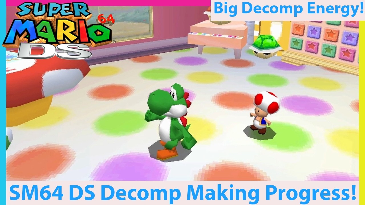 Super Mario 64 DS Decomp Making BIG Progress! PC Port When? 