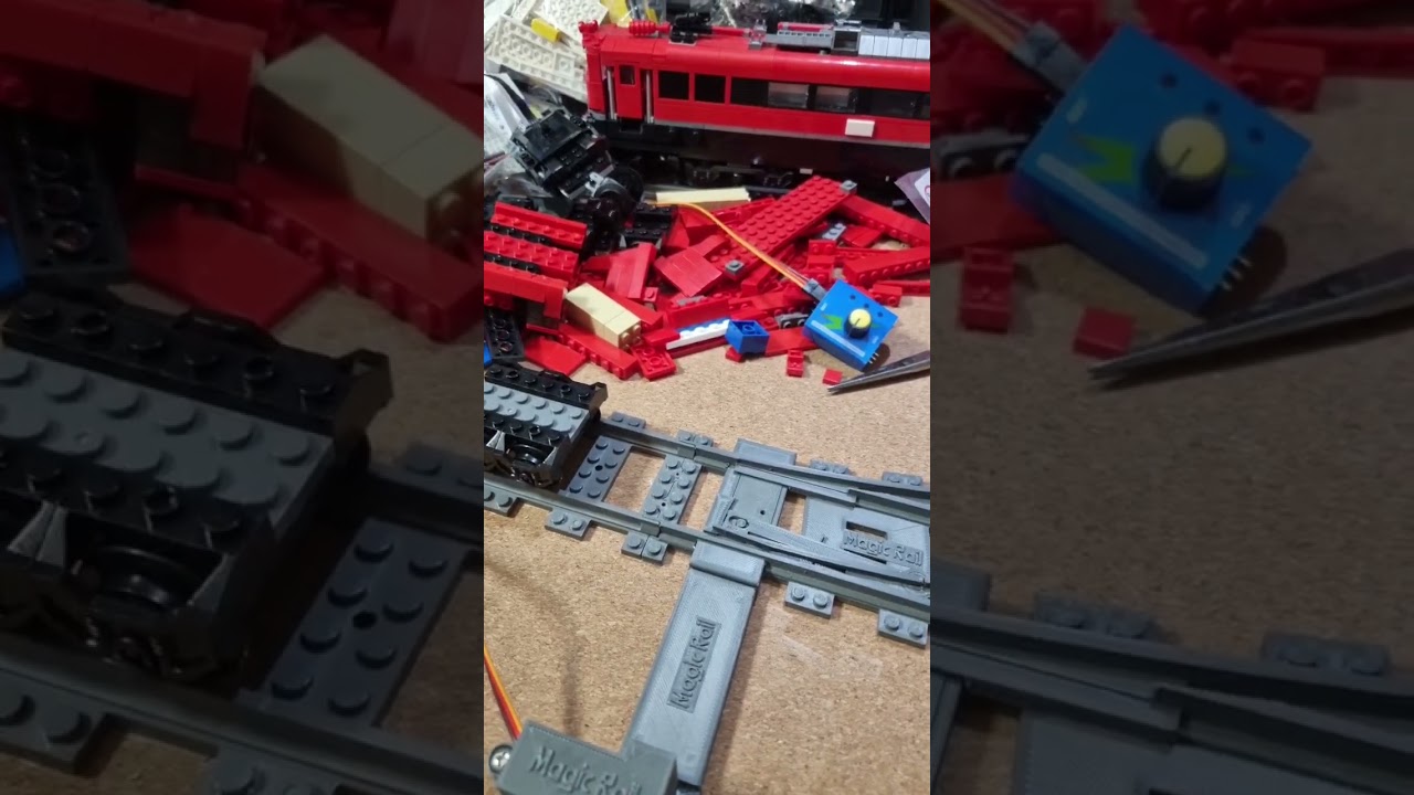 Julius C&auml;sar Magic Rail Weiche  mit TrixBrix Schalter