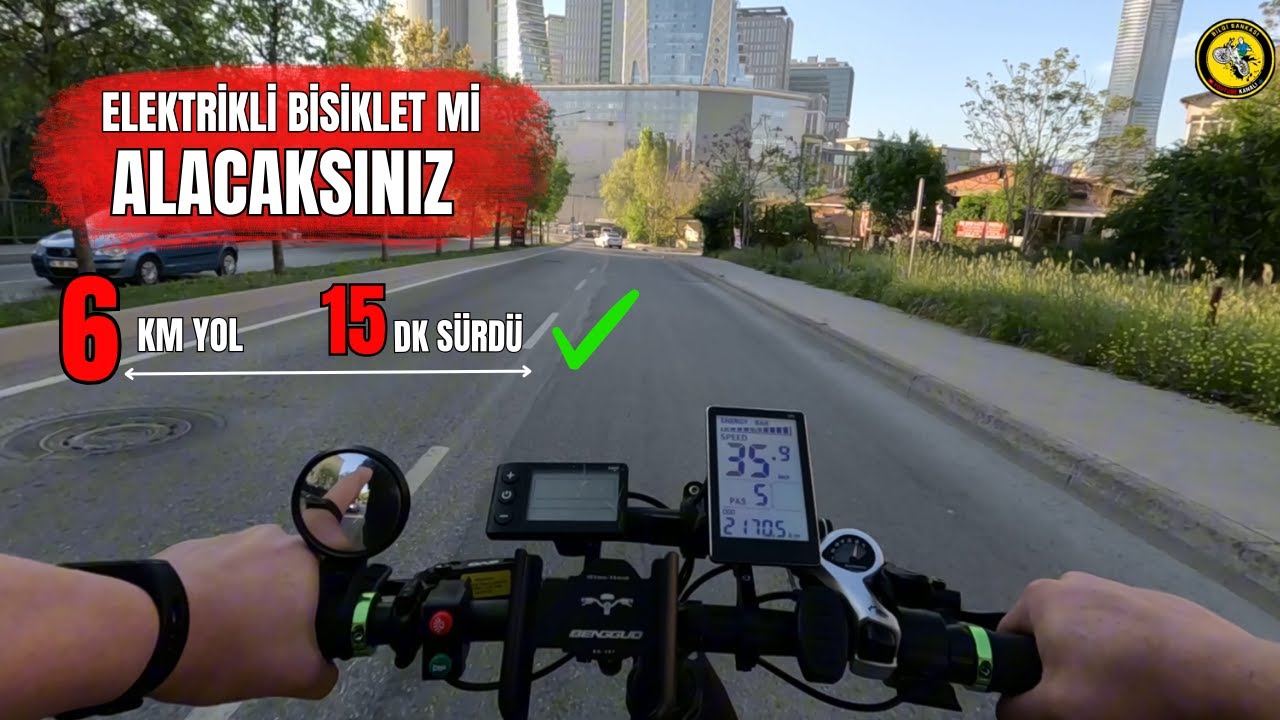 Elektrikli Bisiklet Alacaklar İzleyin / İşe Gidiyorum Trafikte Sürüş #elektriklibisiklet #ebike