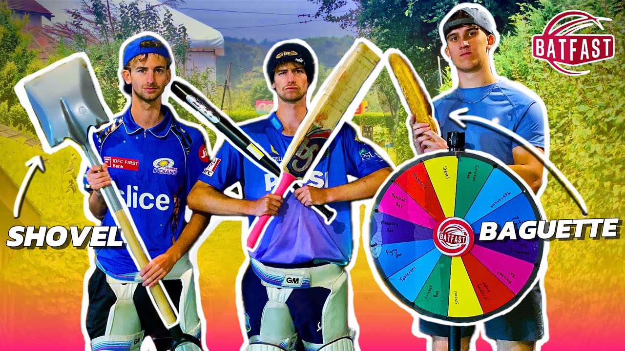 Cricket Bat Roulette CHALLENGE | Backyard Cricket UK