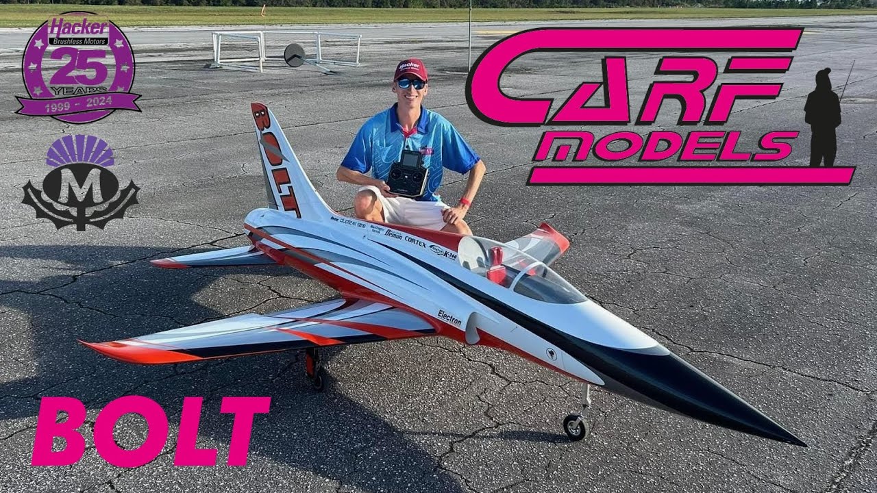 BOLT - CARF MODELS - RC HIGH SPEED JET PLANE 500KMH - BY MAX CHRUBASIK - JETS OVER DELAND