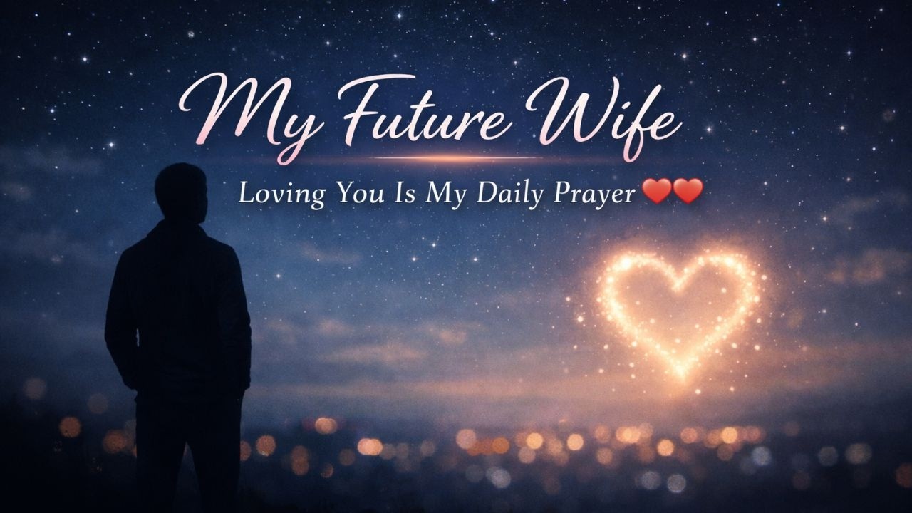 “My Future Wife, Loving You Is My Daily Prayer”
