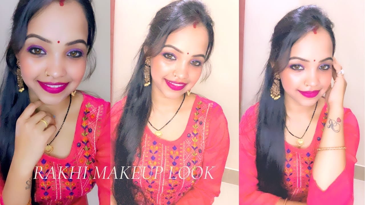 Rakshabandhan Makeup look | Makeup tutorial for Rakhi | Glam with Manisha