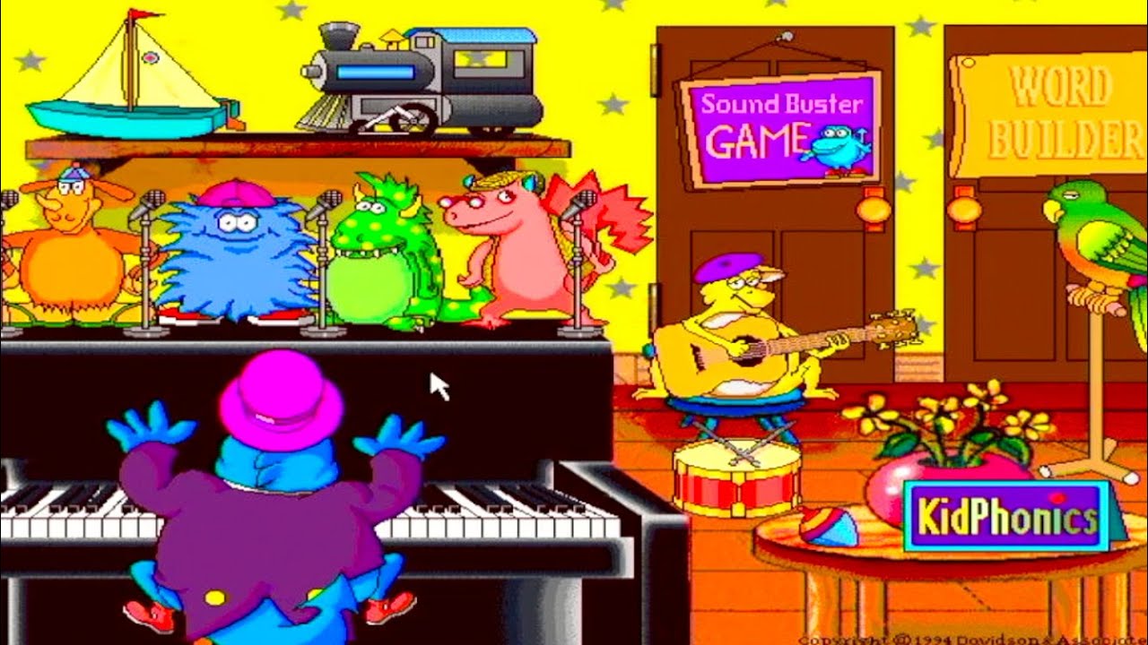 РЕДКИЙ Kid Phonics 1 Demo - Из сборника продуктов Davidson (1995)