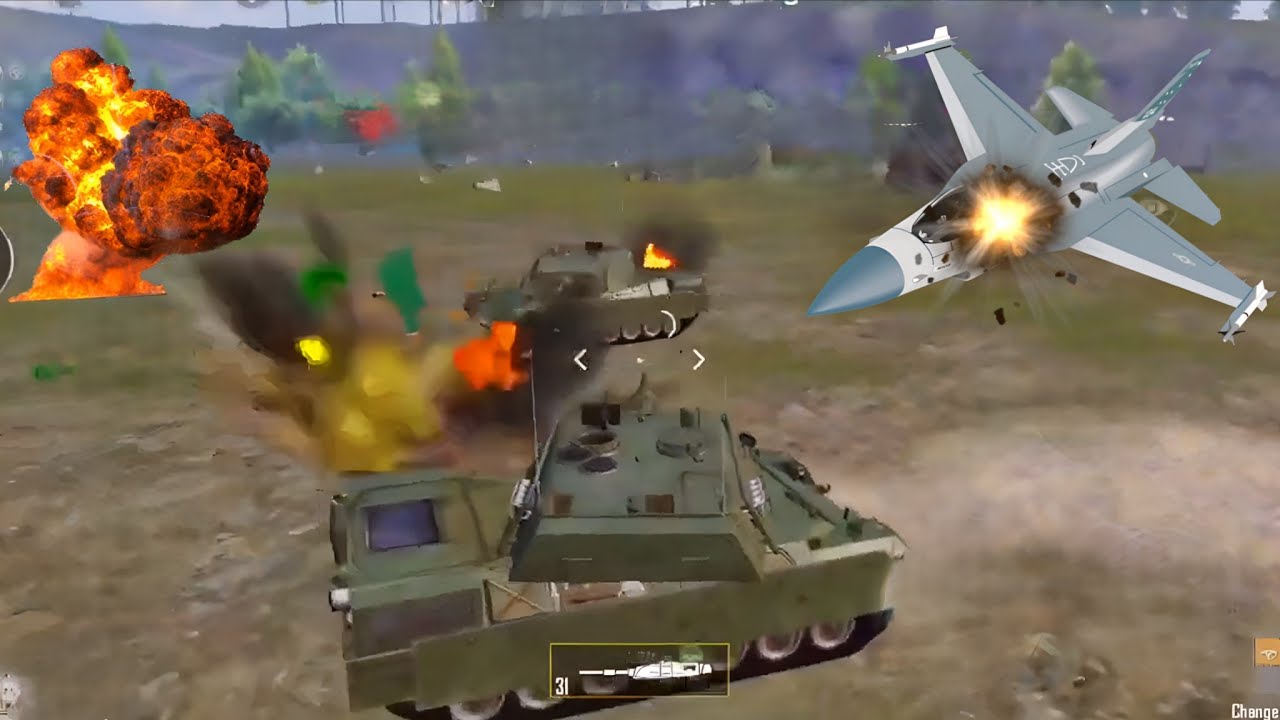 Enemy Fighter Jet Tried to Destroy My Tank 😱 | Payload Mode Insane Jet vs Tank Battle | PUBG 💥