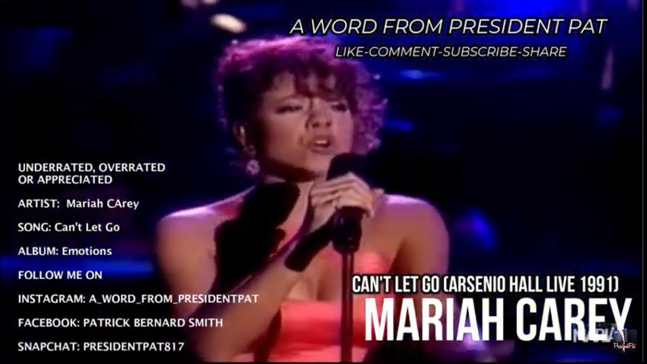 MARIAH CAREY- CAN’T LET GO - (ARSENIO HALL 1991)-REACTION VIDEO