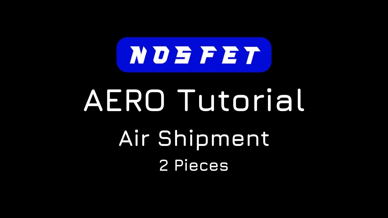 NOSFET Aero Tutorial Series// Air Shipment Re-assembly 2 pcs