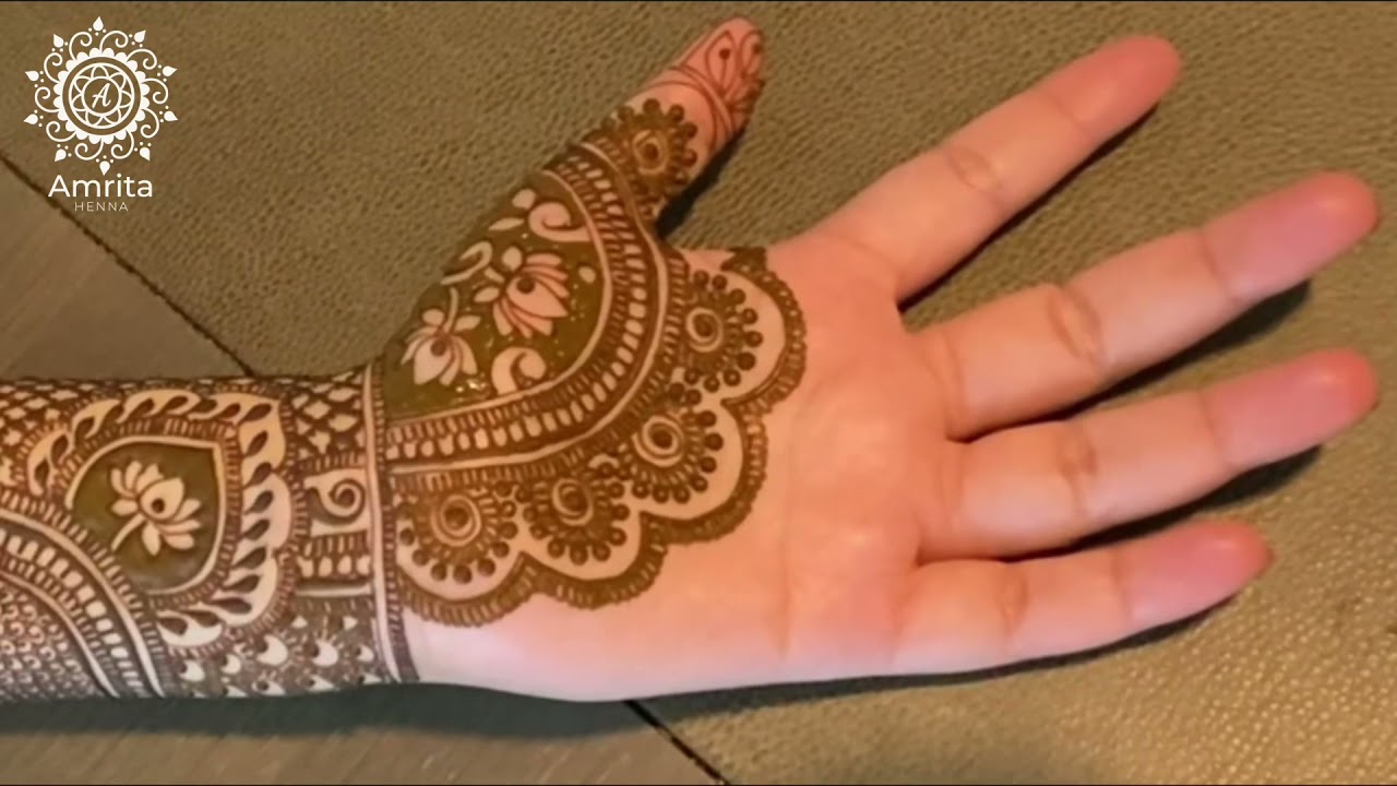 LEARN BRIDAL HENNA MEHNDI STEP BY STEP | FULL HAND DULHAN MEHANDI