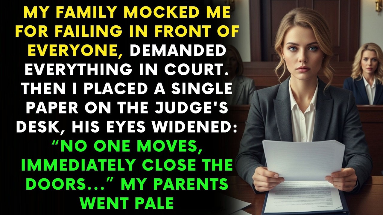 My Family Demanded Everything in CourtThen I Handed the Judge One Paper That Made Police Storm...