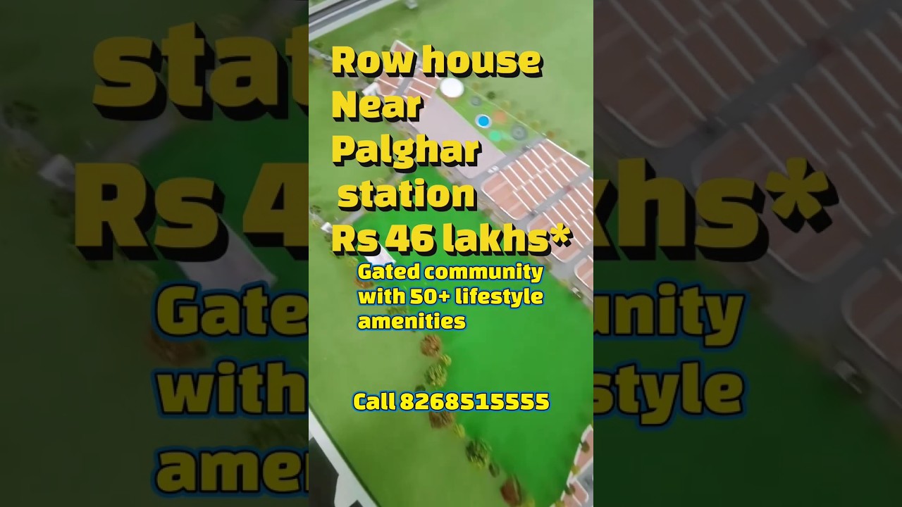 2 bhk row house near Palghar station ! Call 8268515555 ! Bungalow in Palghar ! Villa ! MMR ! Shorts