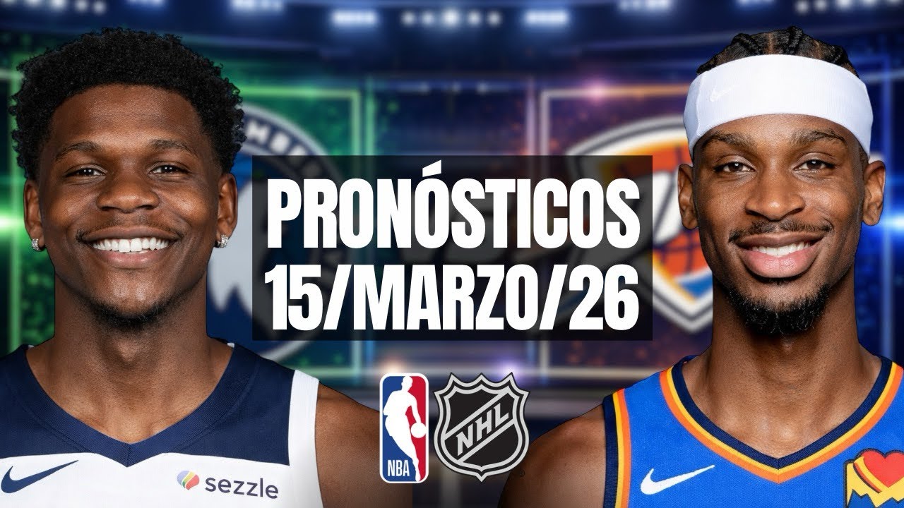 💰🔥PRONÓSTICOS NBA Y NHL PARA HOY 15 DE MARZO DE 2026 | PICKS GRATIS